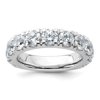 14k White Gold 4ct Lab Grown Diamond VS+ F+ Comp Wedding Band