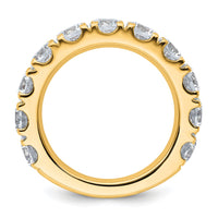 14k 4ct Lab Grown Diamond VS+ F+ Comp Wedding Band