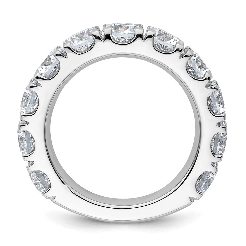 14k White Gold 5 1/3ct Lab Grown Diamond VS/SI+ G+ Comp Wedding Band