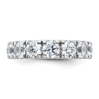 14k White Gold 5 1/3ct Cert Lab Grown Dia VS/SI+ G+ Comp Wedding Band
