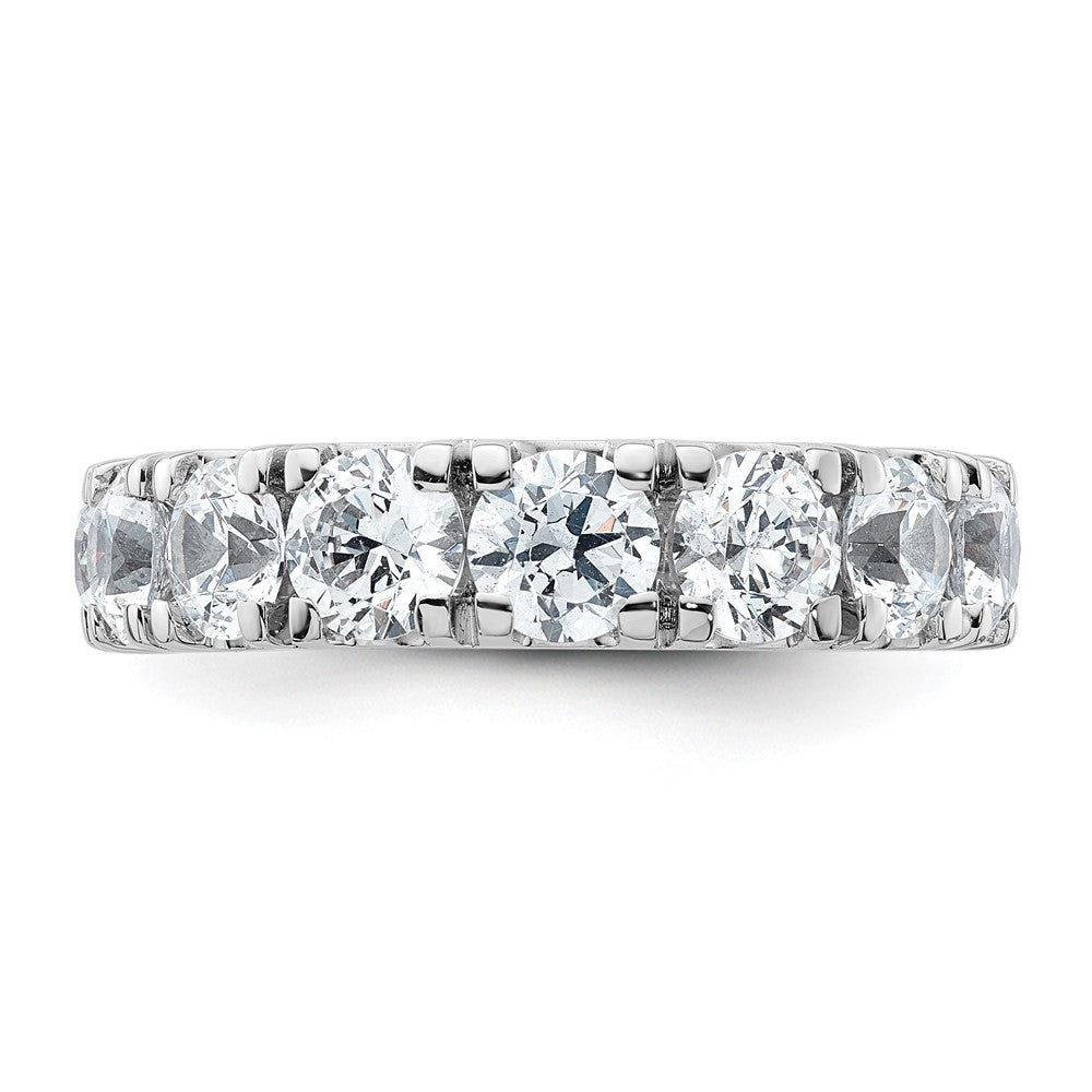 14k White Gold 5 1/3ct Lab Grown Diamond VS+ F+ Comp Wedding Band