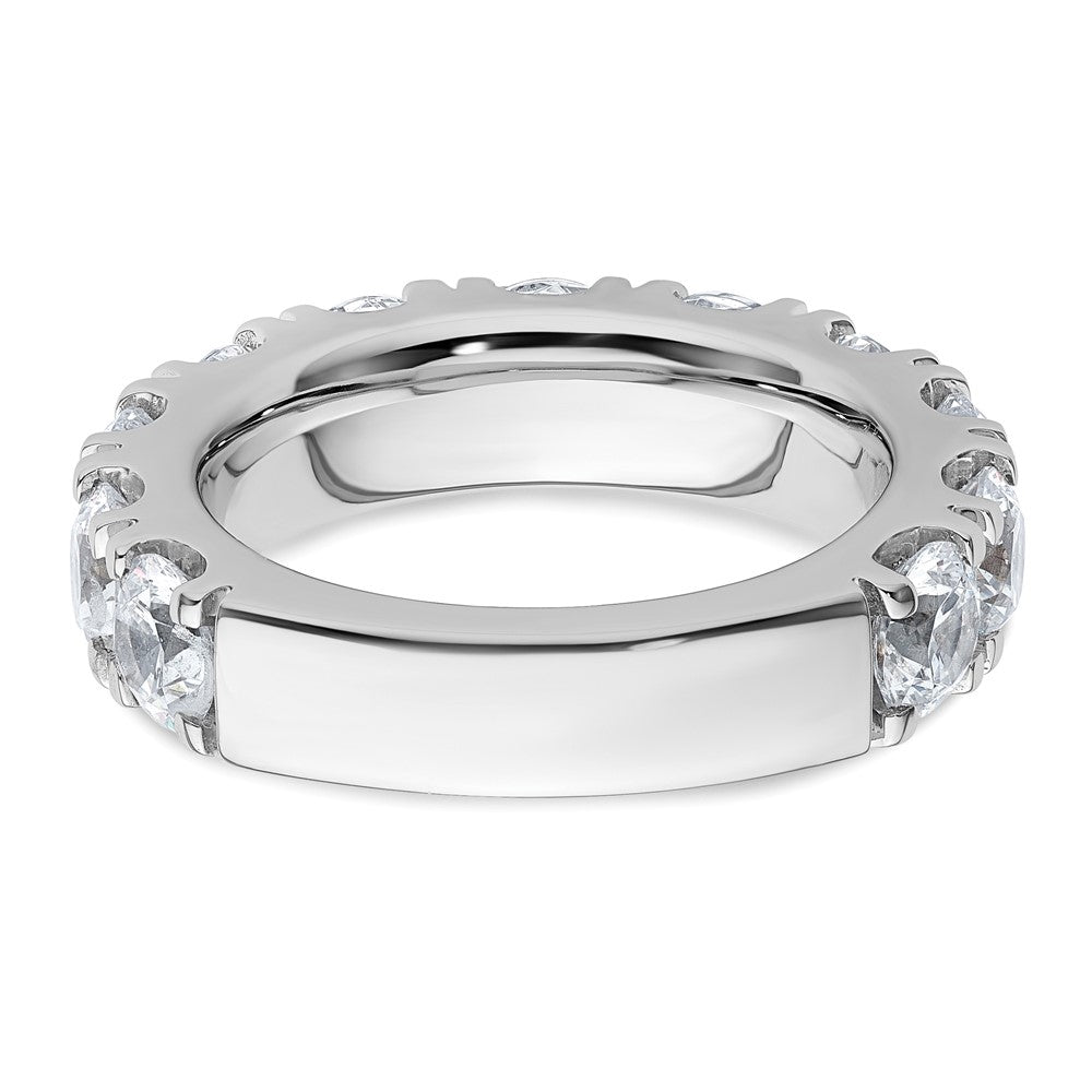 14k White Gold 5 1/3ct Lab Grown Diamond VS/SI+ G+ Comp Wedding Band