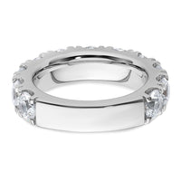 14k White Gold 5 1/3ct Lab Grown Diamond VS/SI+ G+ Comp Wedding Band