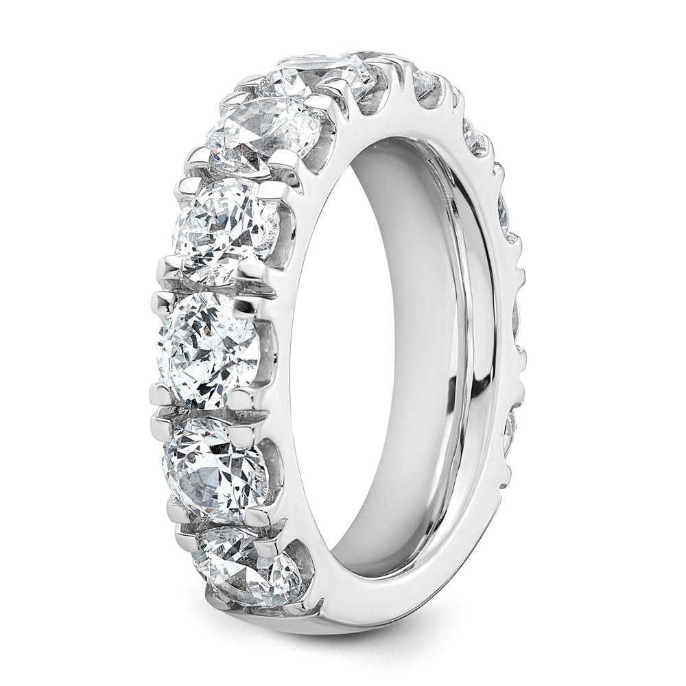 14k White Gold 5 1/3ct Lab Grown Diamond VS/SI+ G+ Comp Wedding Band