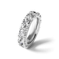 14k White Gold 5 1/3ct Lab Grown Diamond VS/SI+ G+ Comp Wedding Band
