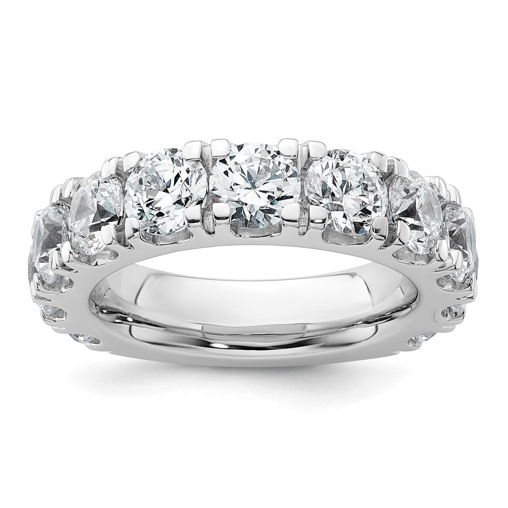 14k White Gold 5 1/3ct Lab Grown Diamond VS/SI+ G+ Comp Wedding Band