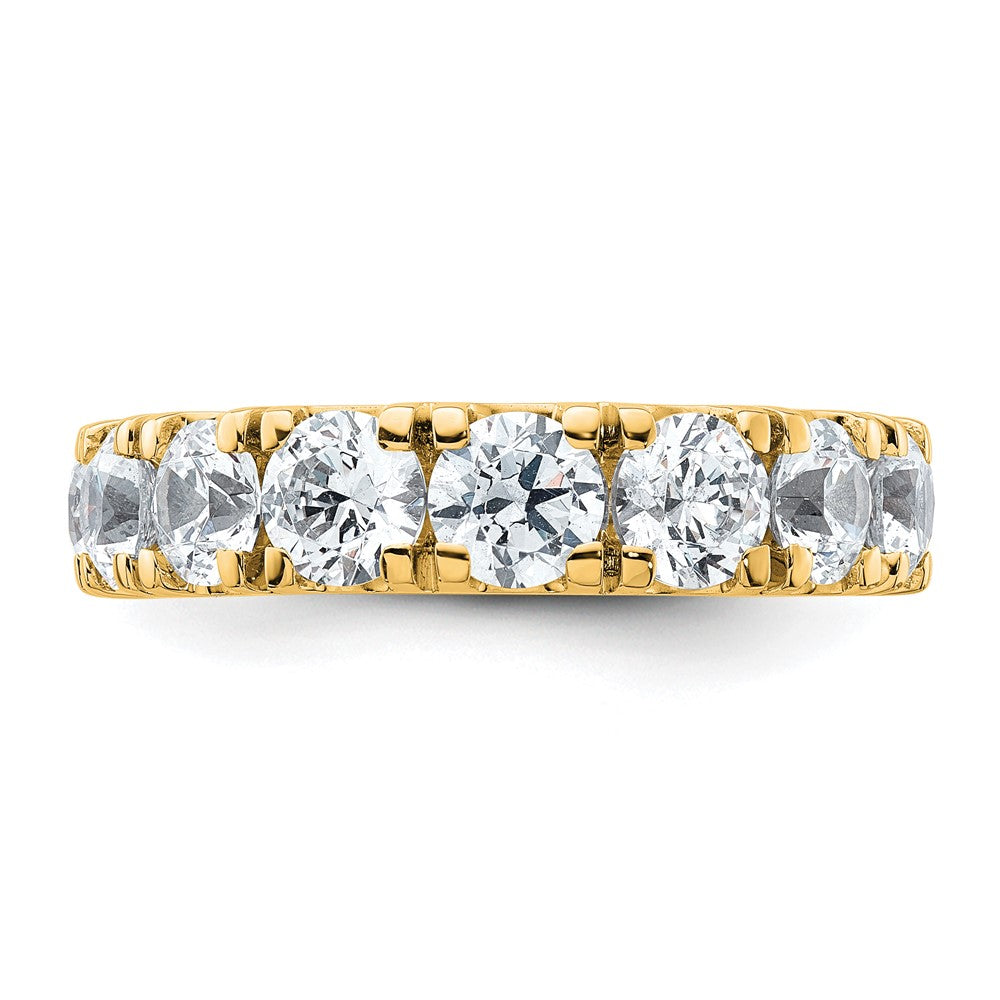 14k 5 1/3ct Certified Lab Grown Diamond VS+ F+ Comp Wedding Band
