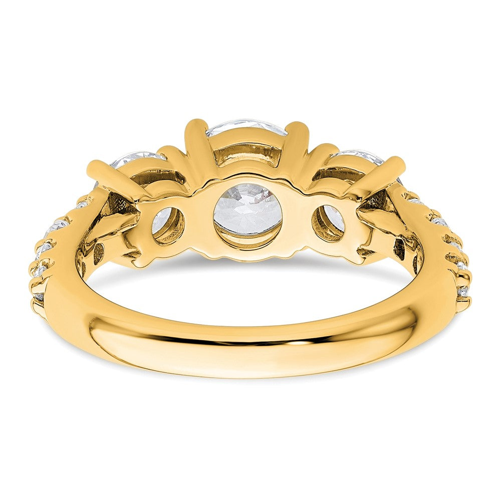 14ky 3ct. Round Diamond Ring Mounting