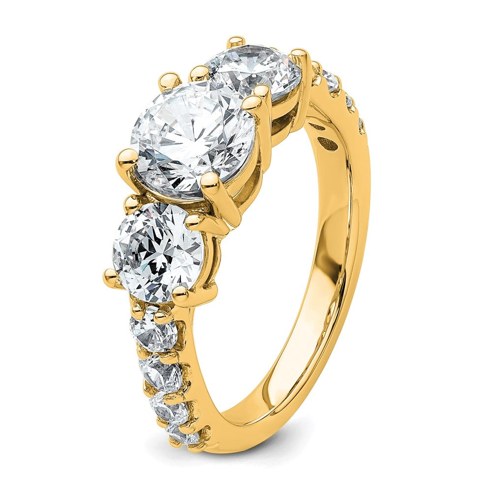 14ky 3ct. Round Diamond Ring Mounting