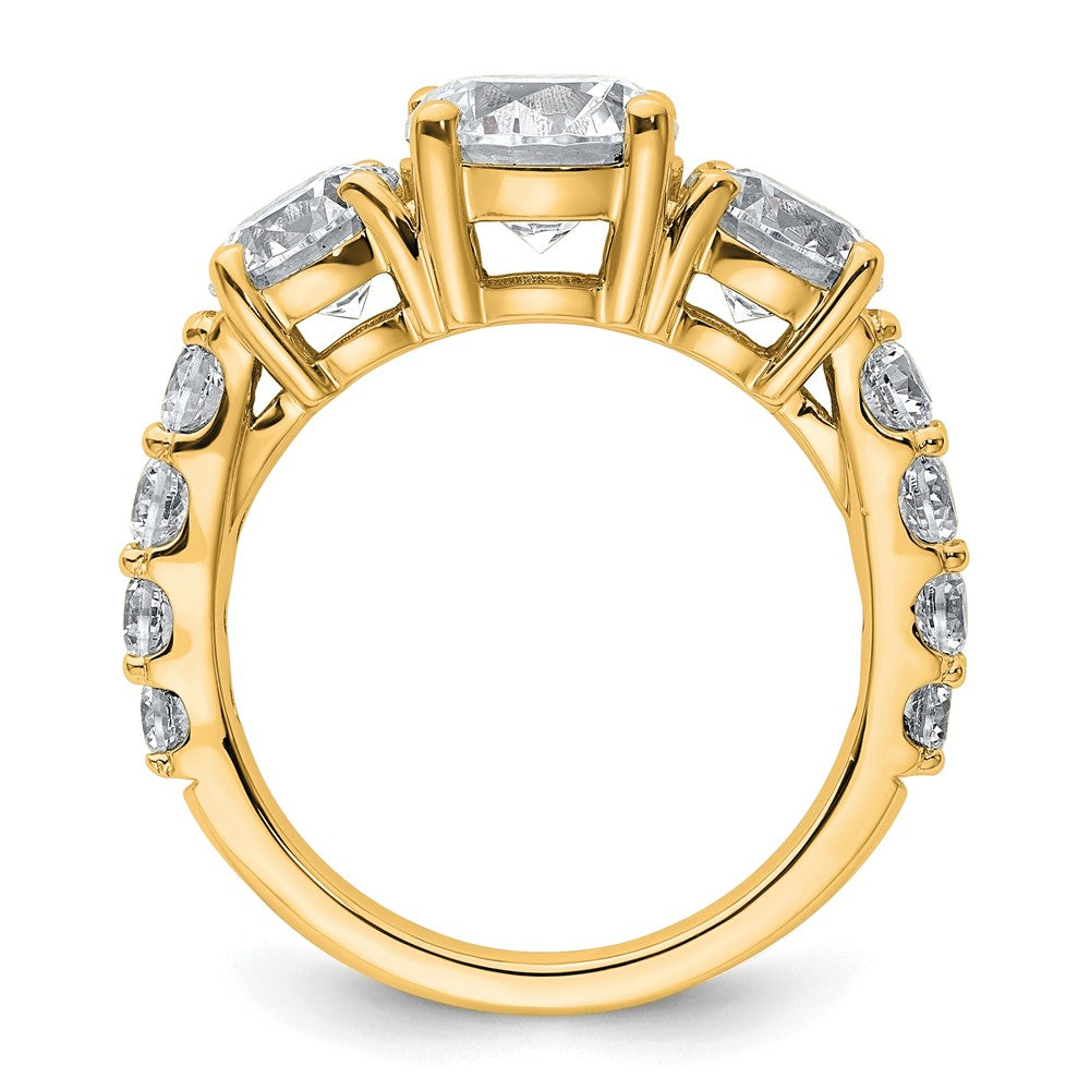 14ky 4ct. Round Diamond Ring Mounting