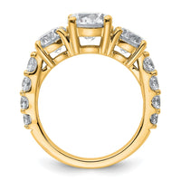 14ky 4ct. Round Diamond Ring Mounting