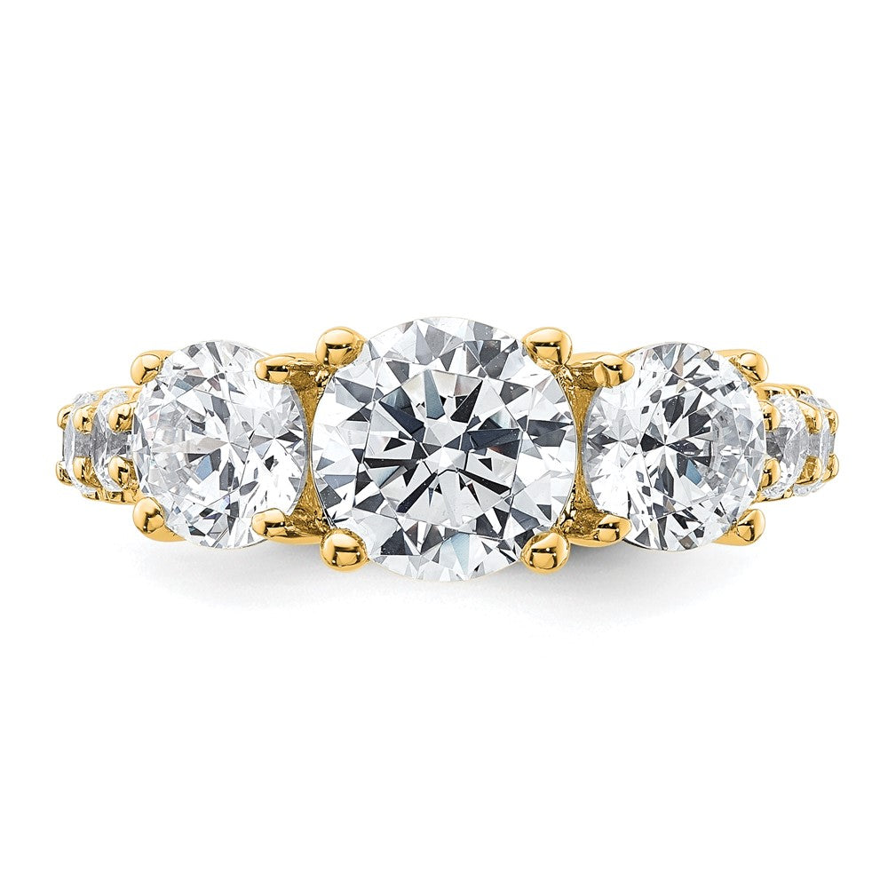 14ky 4ct. Round Diamond Ring Mounting