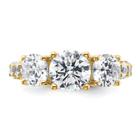 14ky 4ct. Round Diamond Ring Mounting