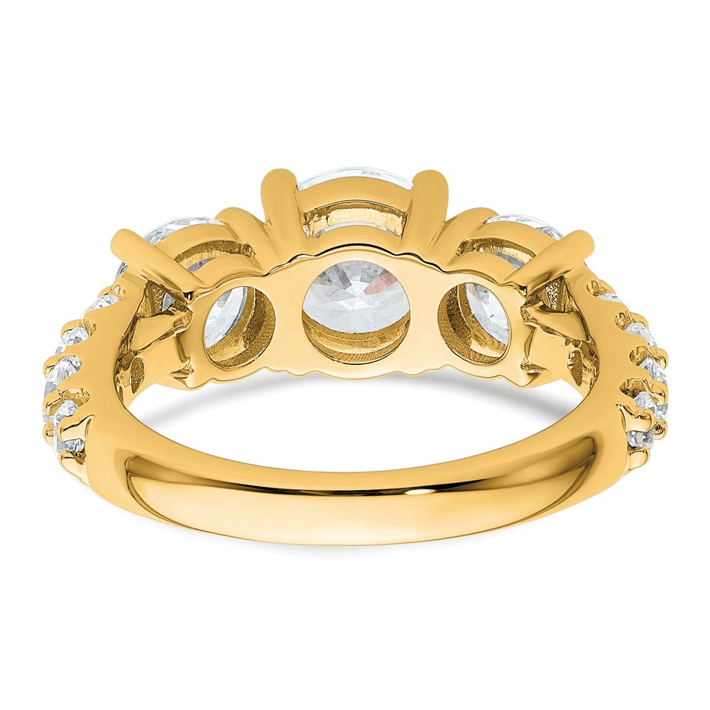 14ky 4ct. Round Diamond Ring Mounting