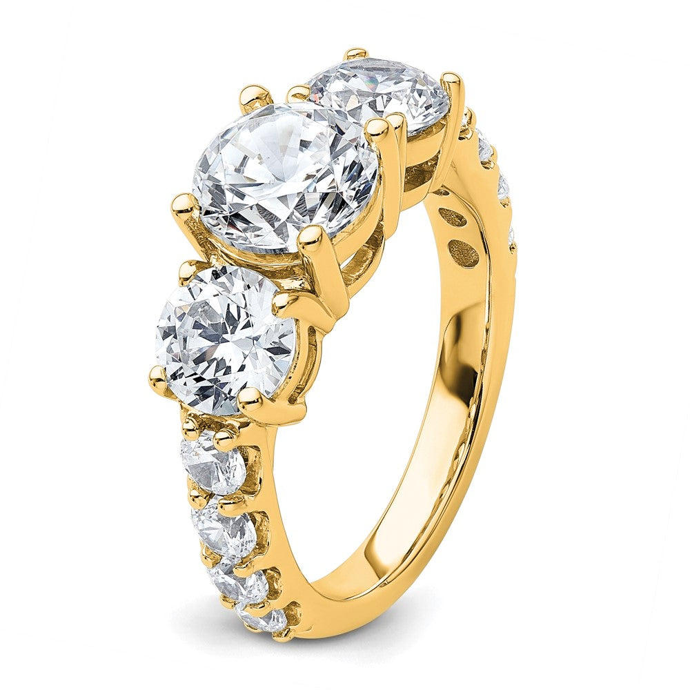 14ky 4ct. Round Diamond Ring Mounting