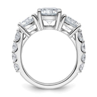 14kw 5ct.  Round Diamond Ring Mounting