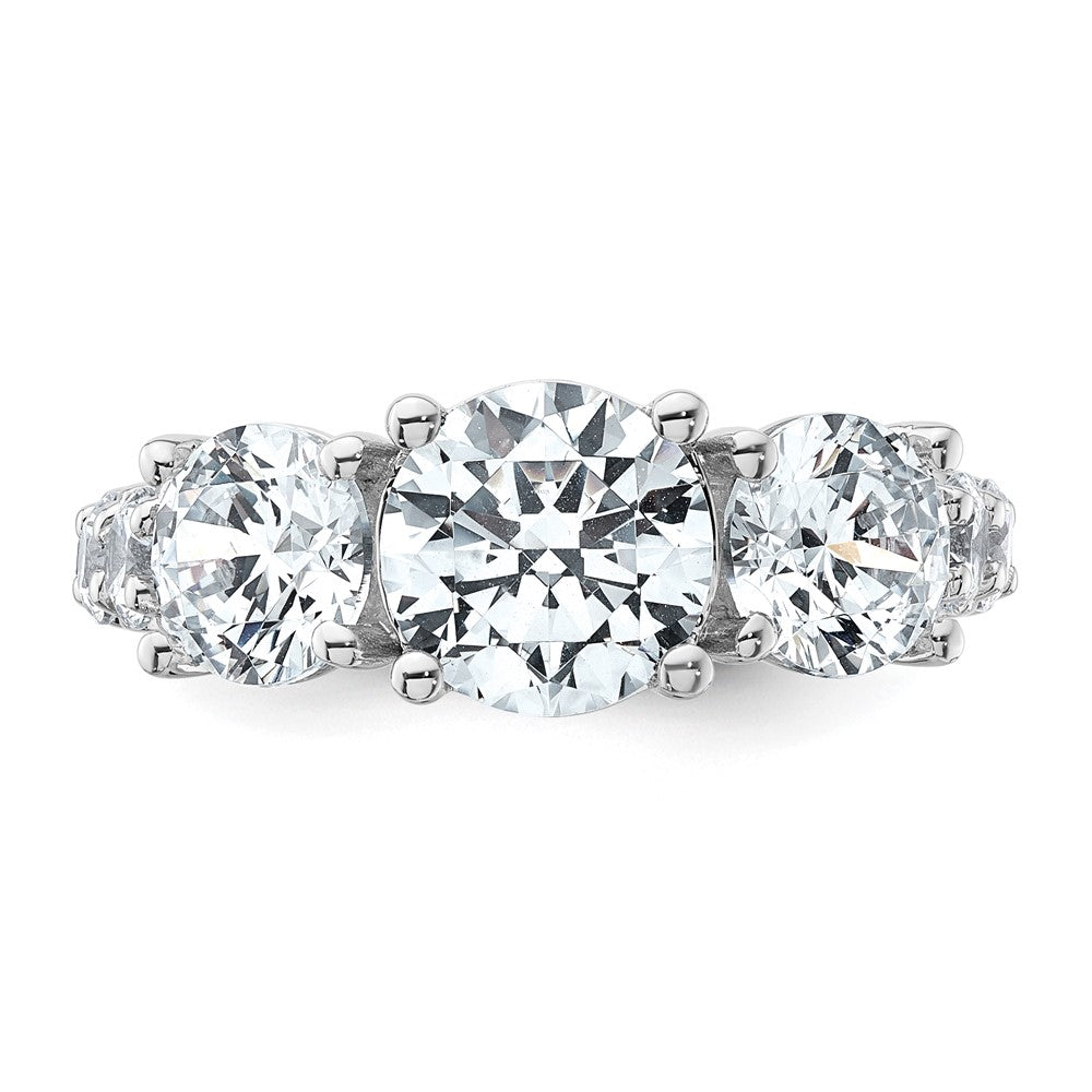 14kw 5ct.  Round Diamond Ring Mounting