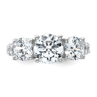 14kw 5ct.  Round Diamond Ring Mounting