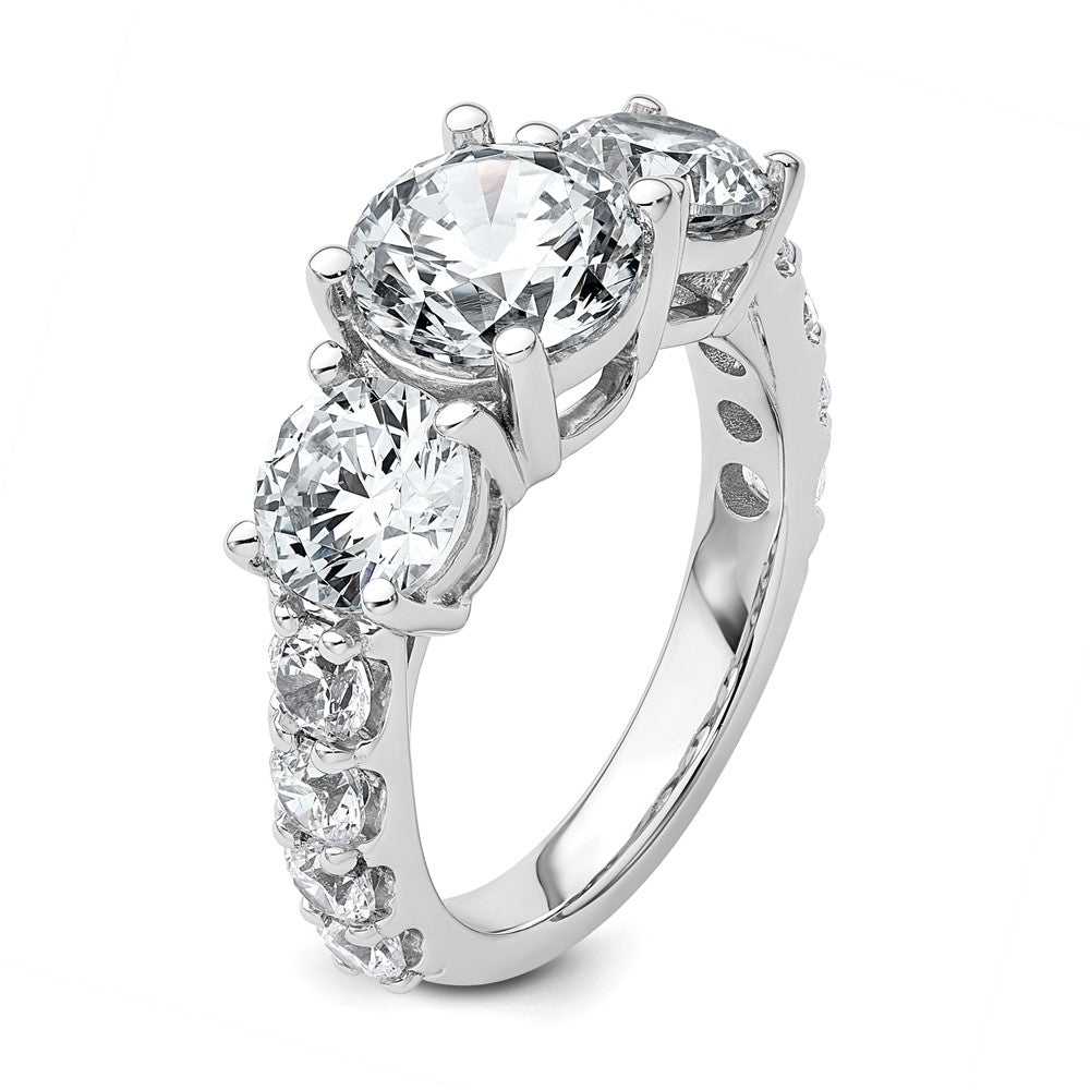 14kw 5ct.  Round Diamond Ring Mounting