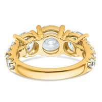 14ky 5ct.  Round Diamond Ring Mounting