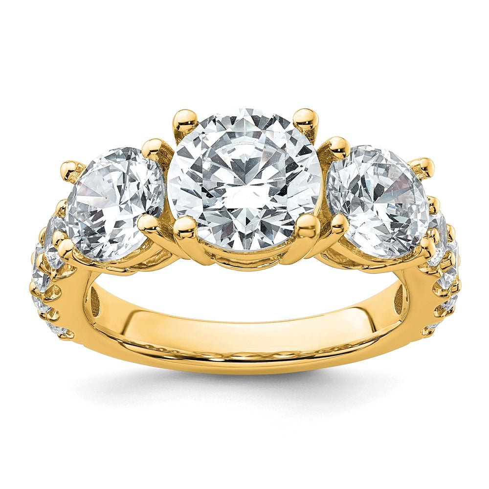14ky 5ct.  Round Diamond Ring Mounting