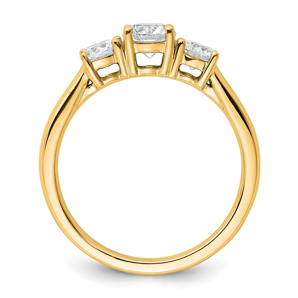 14ky 1 ct. Round Diamond Ring Mounting
