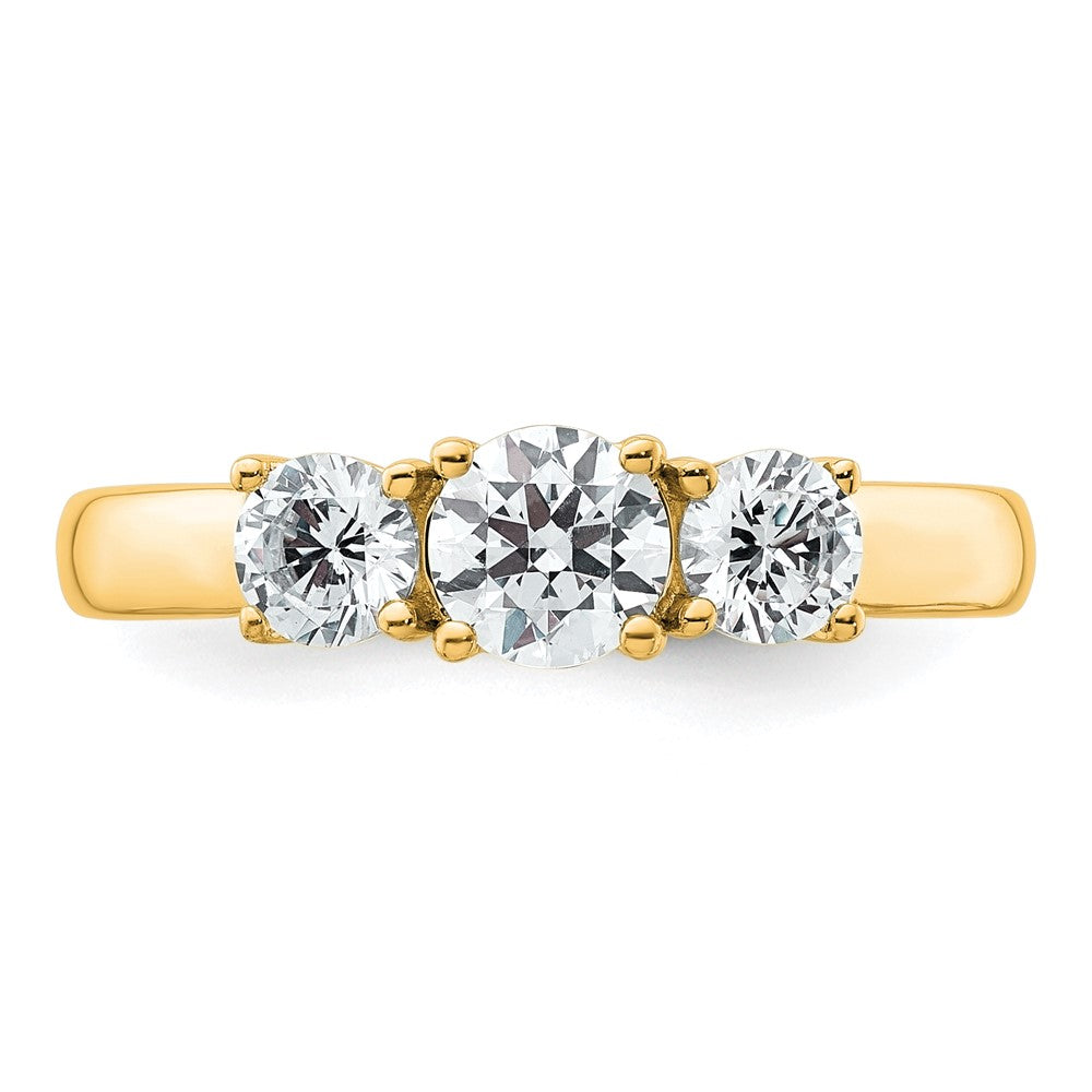 14ky 1 ct. Round Diamond Ring Mounting