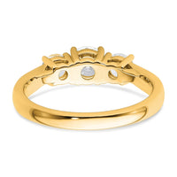 14ky 1 ct. Round Diamond Ring Mounting