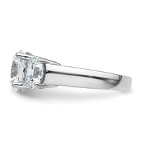14kw 5ct. Round 3 Stone Ring Mounting
