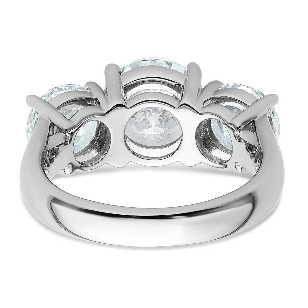 14kw 5ct. Round 3 Stone Ring Mounting