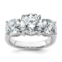 14kw 5ct. Round 3 Stone Ring Mounting