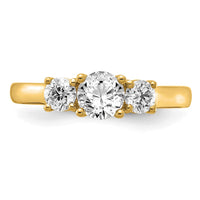 14k 2ct Lab Grown Diamond VS/SI+ G+ 3 Stone Complete Engagement Ring