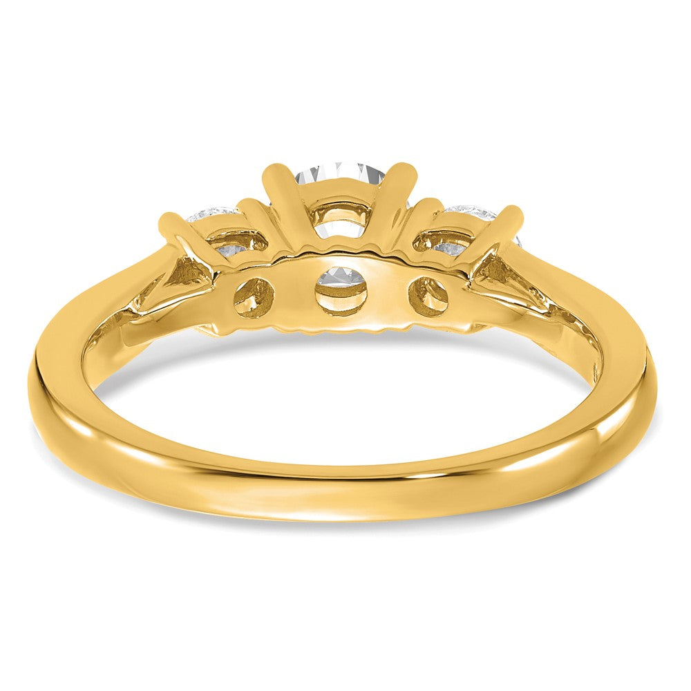 14k 2ct Lab Grown Diamond VS/SI+ G+ 3 Stone Complete Engagement Ring