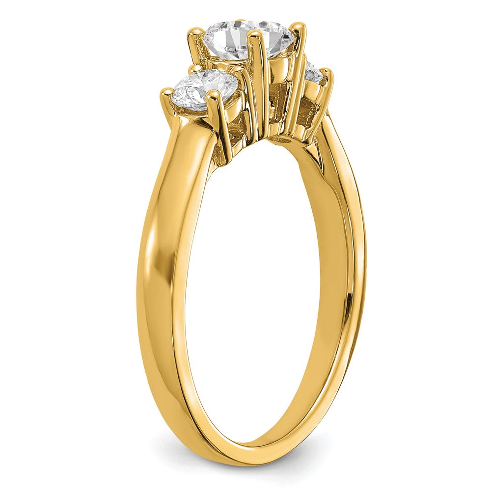 14k 2ct Lab Grown Diamond VS/SI+ G+ 3 Stone Complete Engagement Ring