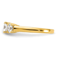 1 1/2 ct Lab Grown Diamond VS/SI+ G+ Round Comp 3 Stone Engagement Ring