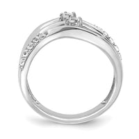 14k White Gold 1/3 ct Lab Grown Diamond VS/SI+ G+ Complete Fashion Ring