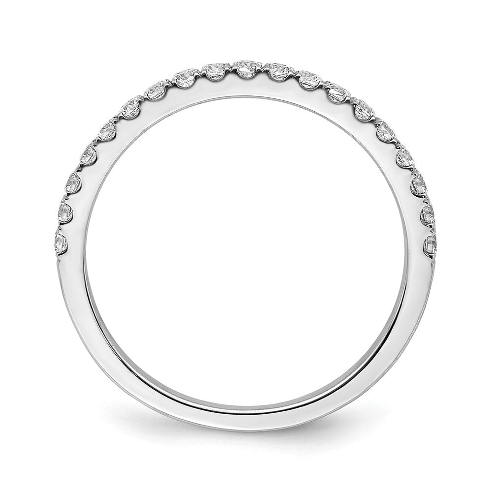 14k White Gold 3/8 ct Lab Grown Diamond VS/SI+ G+ Complete Band