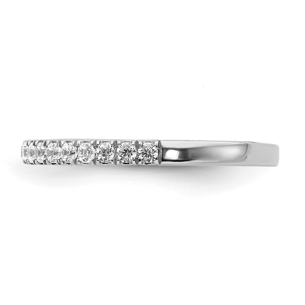 14k White Gold 3/8 ct Lab Grown Diamond VS/SI+ G+ Complete Band