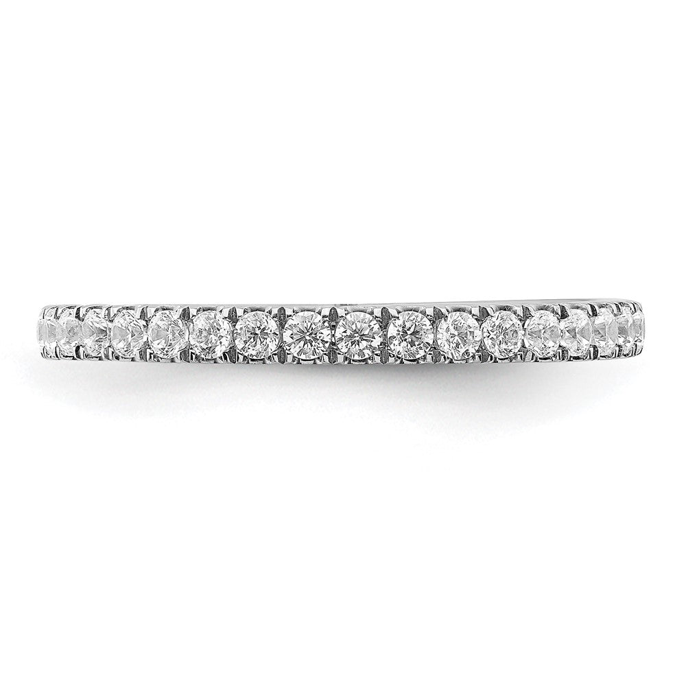 14k White Gold 3/8 ct Lab Grown Diamond VS/SI+ G+ Complete Band