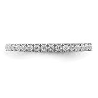 14k White Gold 3/8 ct Lab Grown Diamond VS/SI+ G+ Complete Band