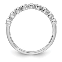 14k White Gold 1/5 ct Lab Grown Diamond VS/SI+ G+ Complete Fashion Band