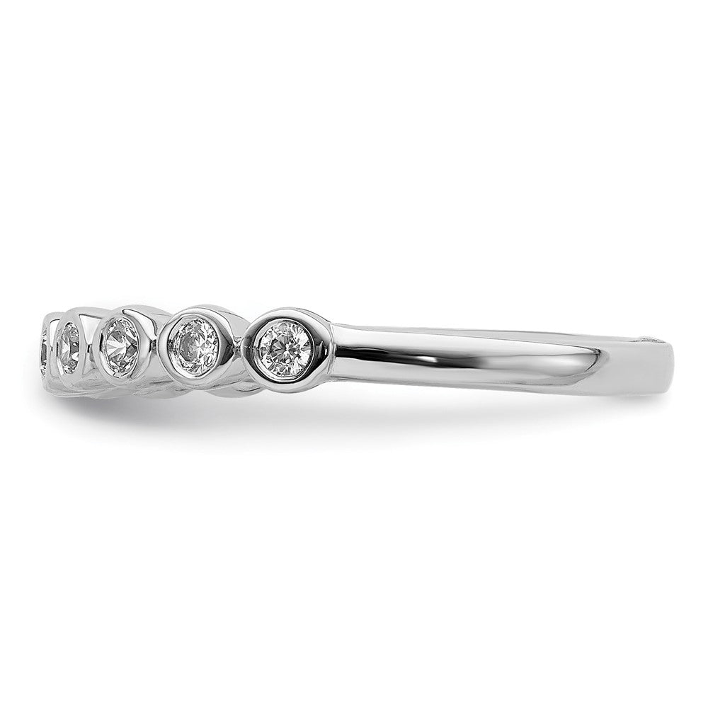 14k White Gold 1/5 ct Lab Grown Diamond VS/SI+ G+ Complete Fashion Band