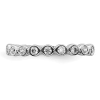14k White Gold 1/5 ct Lab Grown Diamond VS/SI+ G+ Complete Fashion Band