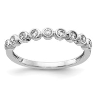 14k White Gold 1/5 ct Lab Grown Diamond VS/SI+ G+ Complete Fashion Band
