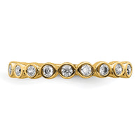 14k 1/5 ct Lab Grown Diamond VS/SI+ G+ Complete Fashion Band