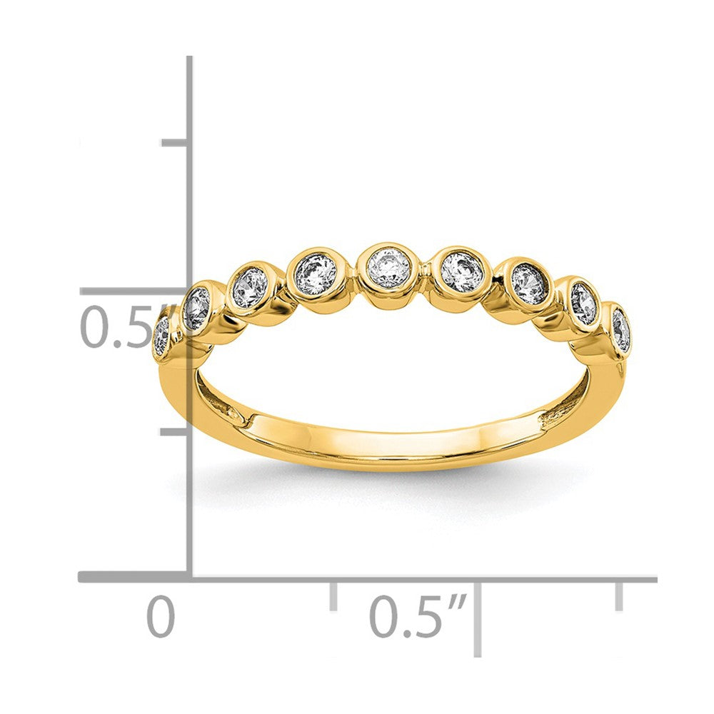 14k 1/5 ct Lab Grown Diamond VS/SI+ G+ Complete Fashion Band