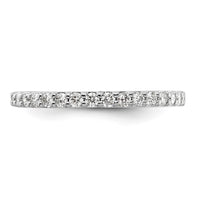 14k White Gold 1/3 ct Lab Grown Diamond VS/SI+ G+ Complete Band