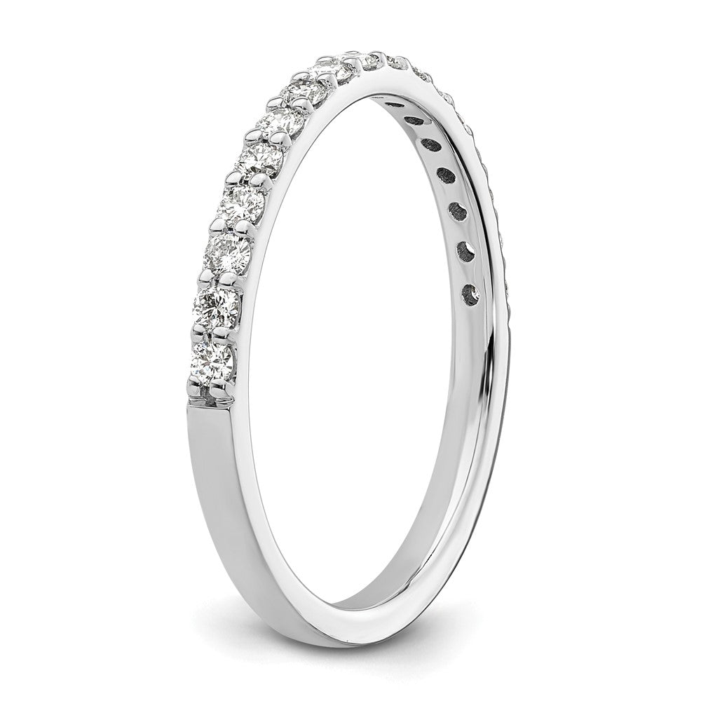 14k White Gold 1/3 ct Lab Grown Diamond VS/SI+ G+ Complete Band