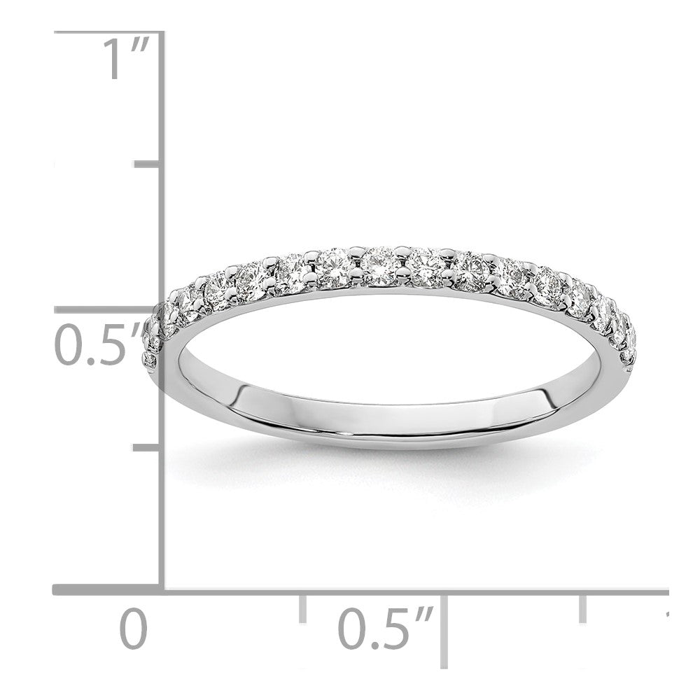 14k White Gold 1/3 ct Lab Grown Diamond VS/SI+ G+ Complete Band