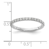 14k White Gold 1/3 ct Lab Grown Diamond VS/SI+ G+ Complete Band